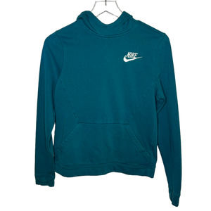 NIKE youth Essential Funnel neck Pullover Hoodie Teal XL